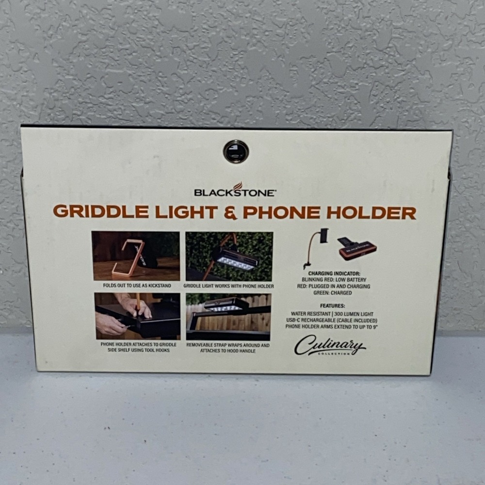 Blackstone Griddle LED Light & Phone Holder Silicone Accessory Kit Rechargeable - Picture 2 of 5